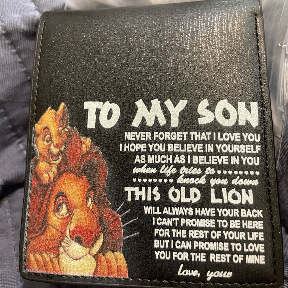 Black Lion Themed Wallet